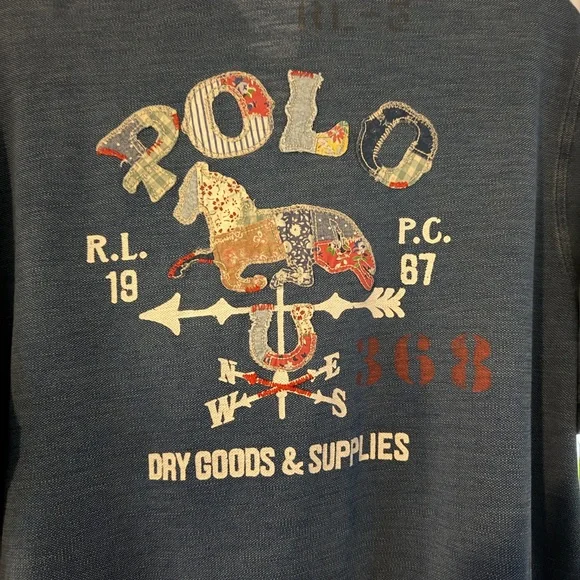 Polo by Ralph Lauren Classic Blue Denim Polo Shirt - Picture 7 of 8